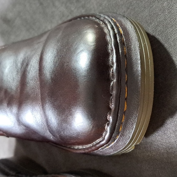 Dr. Martens Orson Brown Smooth + Textured Leather Slip On Loafer VG- US M7 W8 - Picture 7 of 16